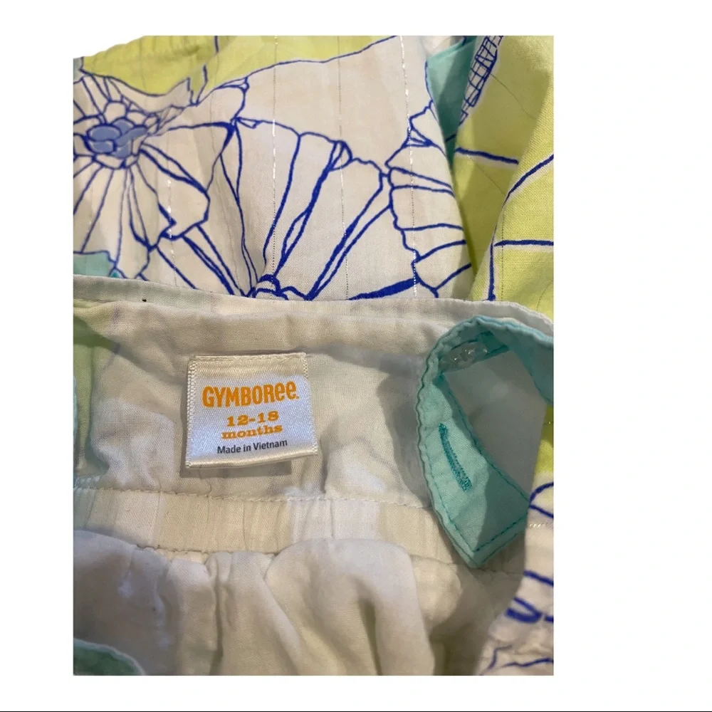 Gymboree Dress 12-18mo Light Weight Lined Buttons